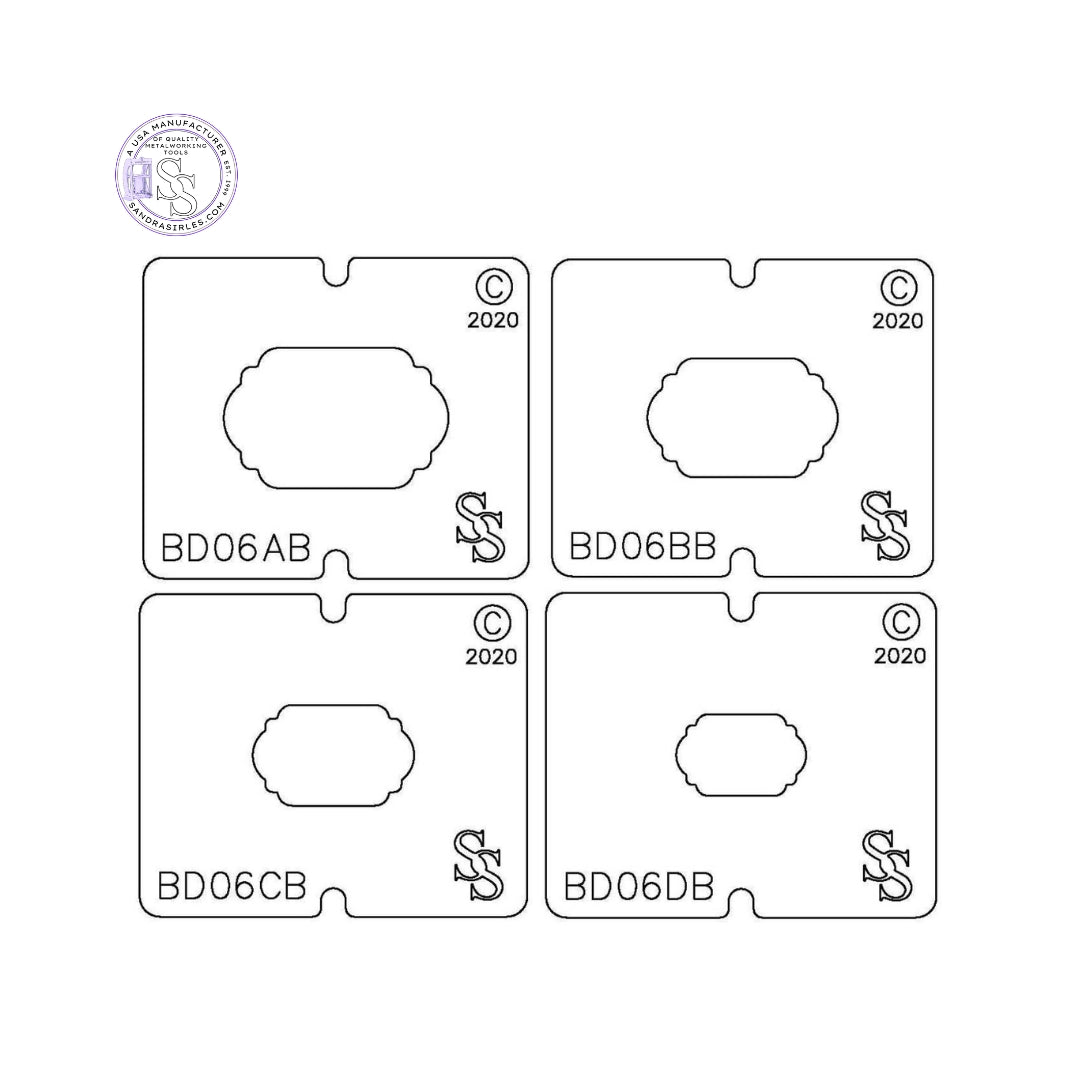 SS BLANKING DIE 3 PIECE SET BD06 DESIGN